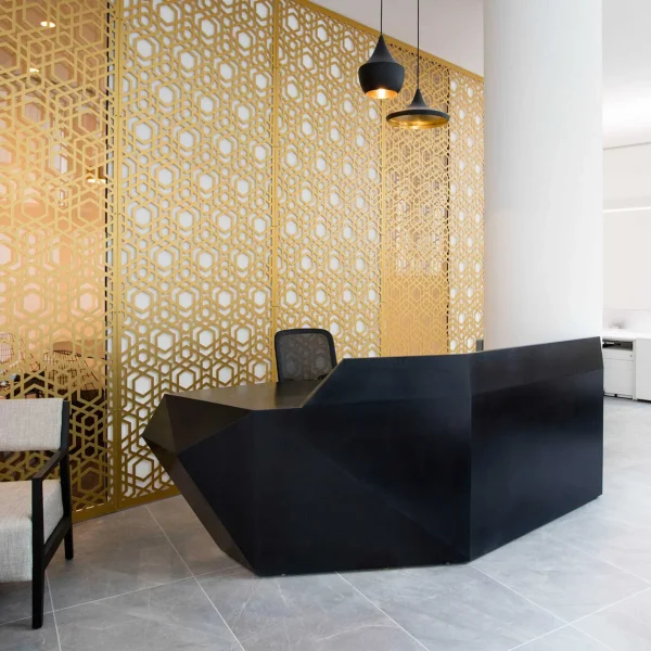 Aluminium Carved Panel for Parition for reception
