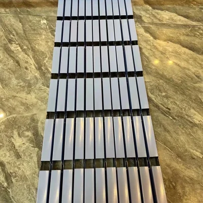 Close up of components of cell ceiling in colour white