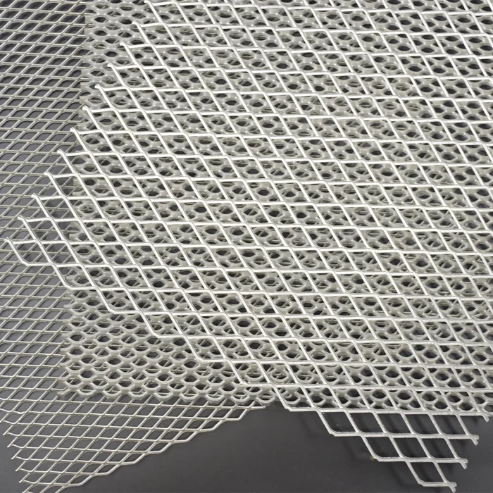 Details of aluminium expanded mesh suitable for ceiling and wall cladding
