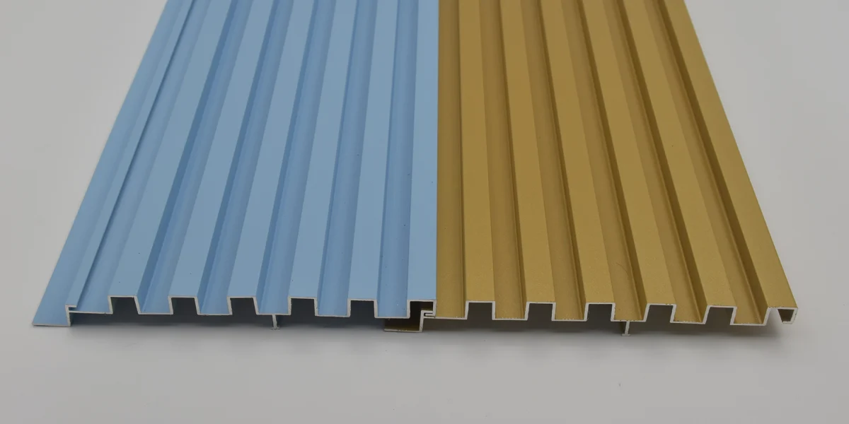 Aluminium fluted panel by 6063-T5 in different colours