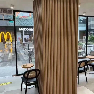 Aluminium fluted panel - column