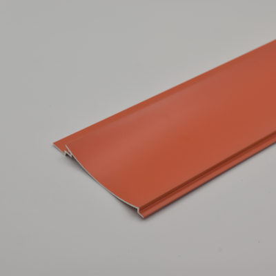 Aluminium wave panel by profile 6063-T5 in red finish