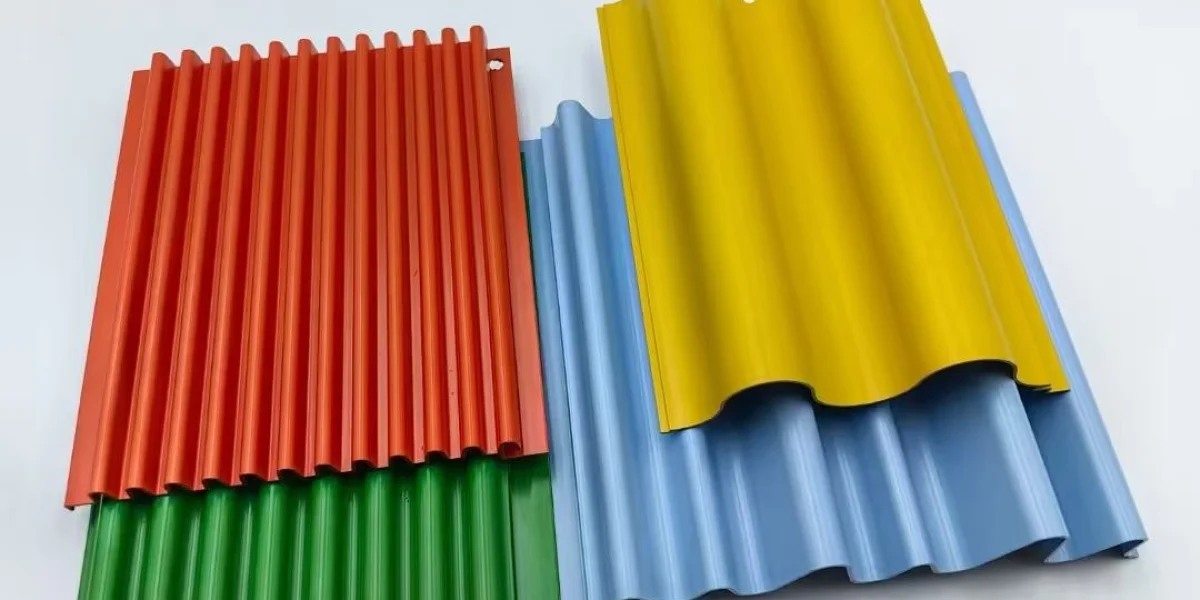 Aluminium wave pane with different specifications and colours